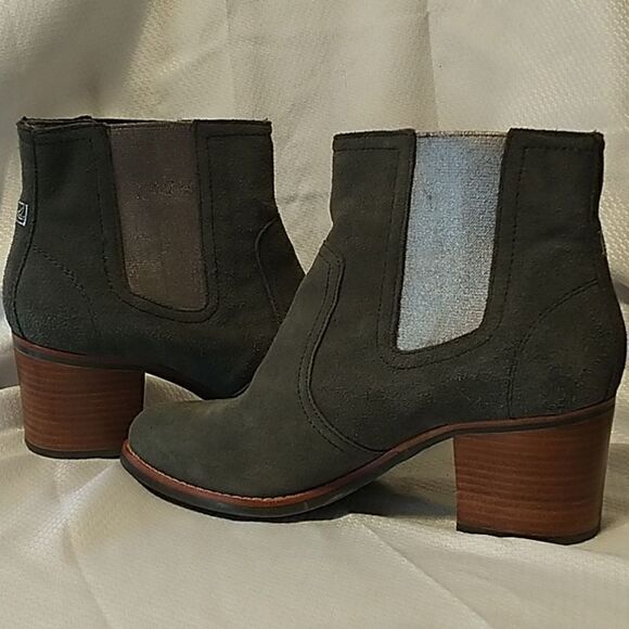 Sperry Top Sider Chelsea gray suede boots booties size 8.5 - Picture 4 of 8